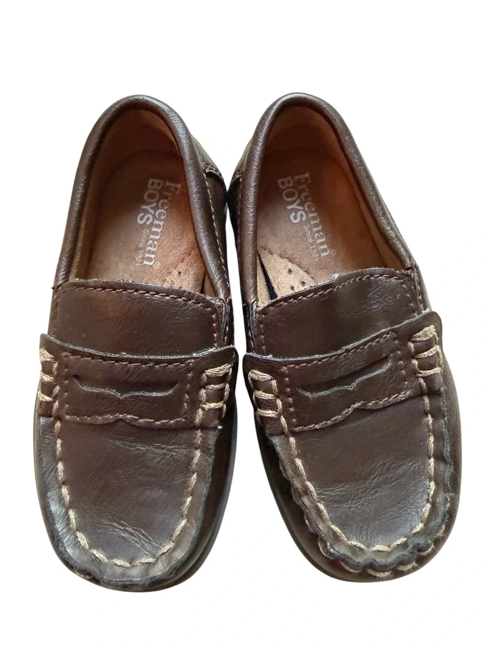 Freeman Boys Brown Dress Loafers size 6 toddler